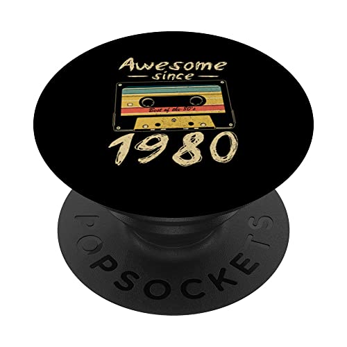 Consigue ahora Cumpleaños 1980 impresionante desde 1980 BlackFriday hombres y mujeres nacido en 1980 PopSockets PopGrip Intercambiable Top Precio 2025 | regaloscumple.com