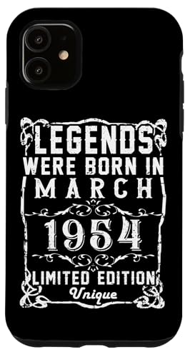 Consigue ahora Carcasa para iPhone Promoción 11 Cumpleaños Marzo 1954 Edición Limitada Regalo March 1954 Top Precio 2025 | regaloscumple.com