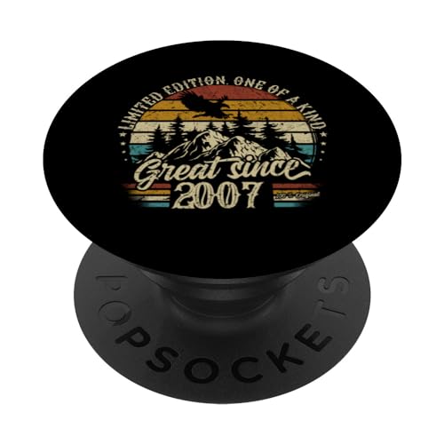 Consigue ahora 2007 Vintage Cumpleaños Regalos Retro Edición Limitada Hombres Mujer PopSockets PopGrip Intercambiable Rebajas 2024 | regaloscumple.com
