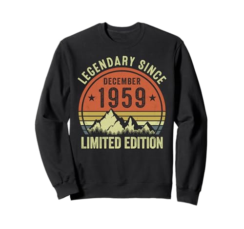 Consigue ahora Catálogo Legendario desde diciembre 1959 edición limitada cumpleaños retro Sudadera Rebajas 2024 | regaloscumple.com