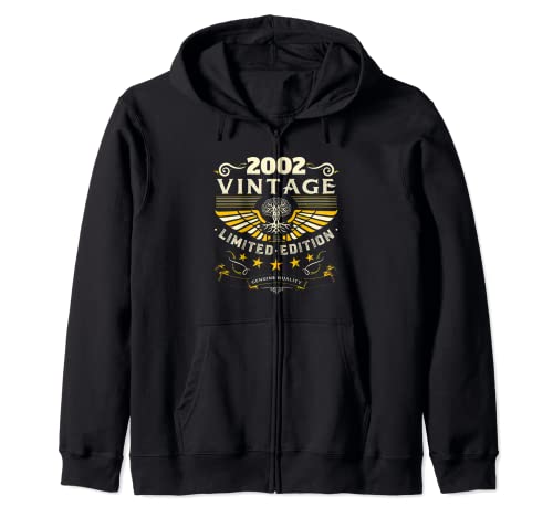 Oferta Camisetas 2002 retro cumpleaños Sudadera Capucha