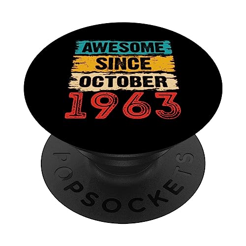 Comprar Regalos 60 años Ideas para regalar impresionantes desde octubre 1963 para 60 cumpleaños PopSockets PopGrip Intercambiable Ofertas 2024 | regaloscumple.com