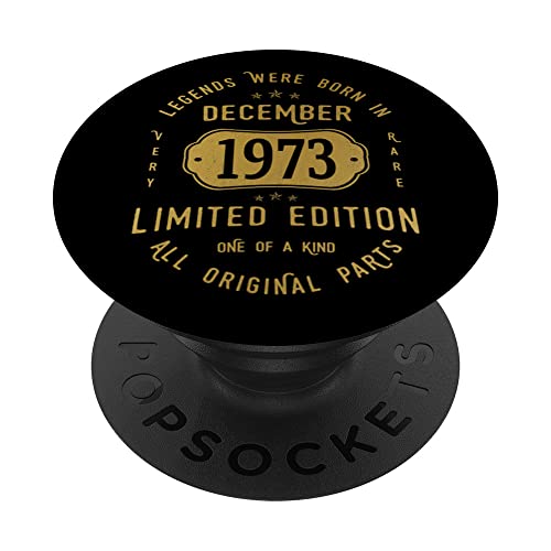 Comprar Legends Were Promoción Born In December 1973 Cumpleaños PopSockets PopGrip Intercambiable Ofertas 2025 | regaloscumple.com