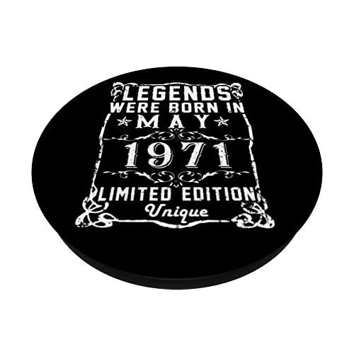 Oferta Flash Cumpleaños Mayo 1971 Edición Limitada Regalo Legend May PopSockets PopGrip