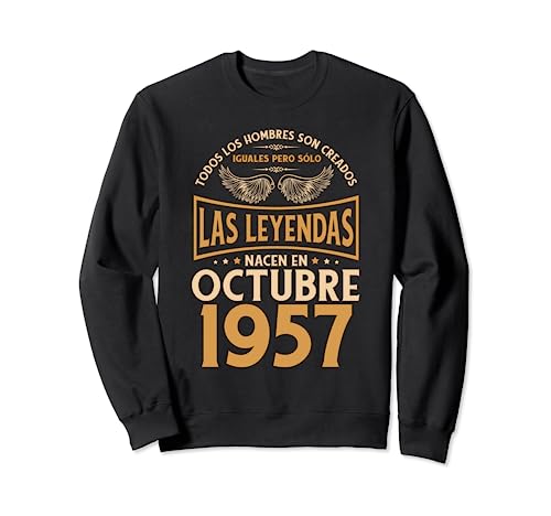 Comprar Cumpleaños Hombre Regalos Las Regalos Leyendas Octubre 1957 Sudadera Rebajas 2024 | regaloscumple.com