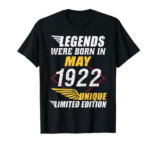 Oferta Cumpleaños 1922 Limitada Legend Camiseta