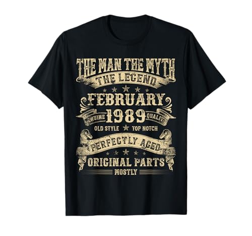 Comprar Regalos Catálogo cumpleaños número 36 para hombres mitología febrero 1989 Camiseta Rebajas 2025 | regaloscumple.com