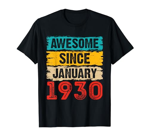 Consigue ahora 94 Navidad años impresionante desde enero 1930 Regalos cumpleaños 94 Camiseta Top Precio 2024 | regaloscumple.com