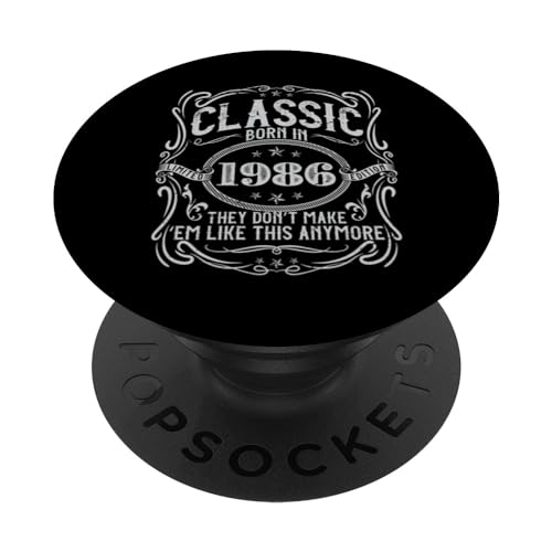 Consigue ahora Classic 1986 Edición Limitada Cumpleaños Live Legends 38 cumpleaños para él/ella PopSockets PopGrip Intercambiable Top Precio 2024 | regaloscumple.com