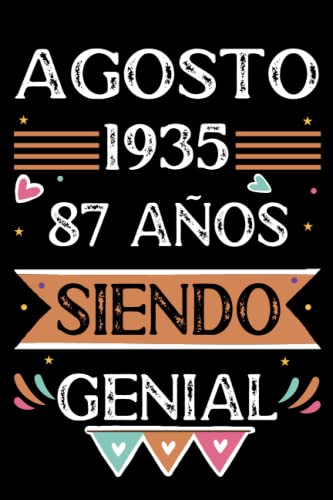 Comprar CUADERNO Agosto 1935 87 Años Siendo Genial: 87 años. Libro visitas cuaderno 110 Cumpleaños páginas felicitaciones idea regalo regalo Para la esposa novia mujer La madre Ofertas 2025 | regaloscumple.com