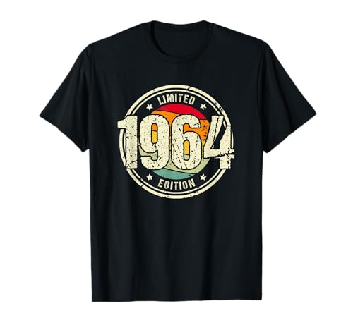 Comprar Retro 60 Años Nacido en Navidad 1964 Edición Limitada 60 Cumpleaños Camiseta Ofertas 2024 | regaloscumple.com