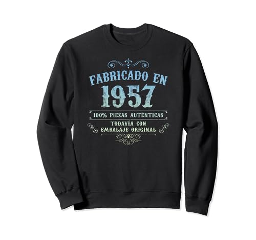 Consigue ahora Fabricado En Navidad 1957 Vintage Original 67 Cumpleaños Sudadera Top Precio 2024 | regaloscumple.com