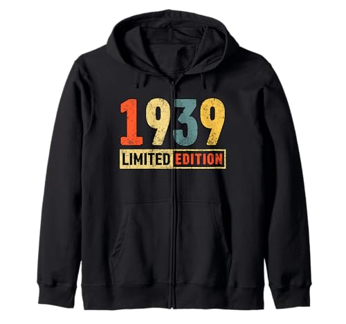 Comprar 1939 Edición Limitada Vintage 1939 Cumpleaños Sudadera Regalos con Capucha Ofertas 2024 | regaloscumple.com
