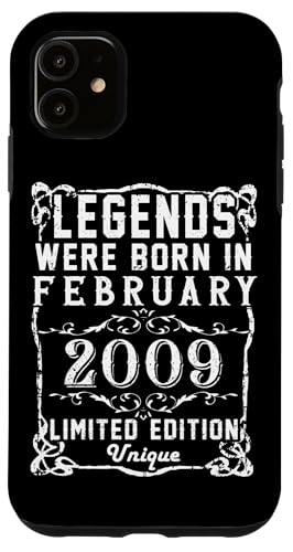 Consigue ahora Carcasa para iPhone 11 Cumpleaños Regalos Febrero 2009 Edición Limitada Regalo February Ofertas 2025 | regaloscumple.com