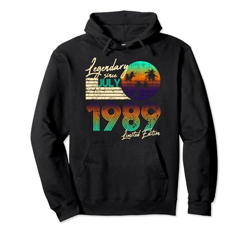 Consigue ahora Legendario cumpleaños desde julio Promoción 1989 Sudadera con Capucha Ofertas 2024 | regaloscumple.com