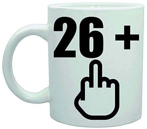 Consigue ahora 11027 Taza 27 cumpleaños 26 más 1 gesto gesto Cumpleaños gesto edad media broma café té taza taza taza cerámica Rebajas 2024 | regaloscumple.com