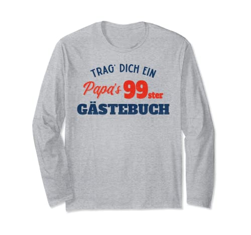 Consigue ahora Trag Dich ein Papas 99. Libro visitas regalo cumpleaños para papá Manga Larga BlackFriday Rebajas 2025 | regaloscumple.com