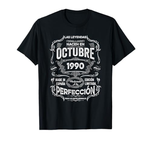 Consigue ahora Mujer Leyendas Octubre 1990 Hombre Mujer 34 Ideas para regalar Años Cumpleaños Camiseta Ofertas 2024 | regaloscumple.com