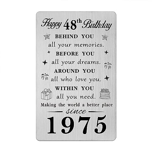 Comprar Gezxin Tarjeta cumpleaños número 48 para mujeres y hombres regalos feliz cumpleaños 48 para él y ella regalo cumpleaños personalizado 48 años para mujeres y hombres ideas BlackFriday regalo Ofertas 2023 | regaloscumple.com