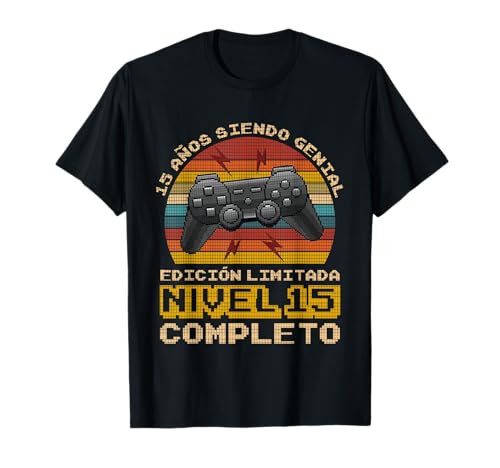 Comprar Cumpleaños 15 Años Gamer Nivel 15 Ideas para regalar Completo Camiseta Top Precio 2025 | regaloscumple.com