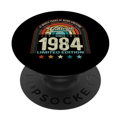 Comprar 41 cumpleaños 41 años 492 Ideas para regalar meses nacer impresionante 1984 PopSockets PopGrip Adhesivo Ofertas 2025 | regaloscumple.com