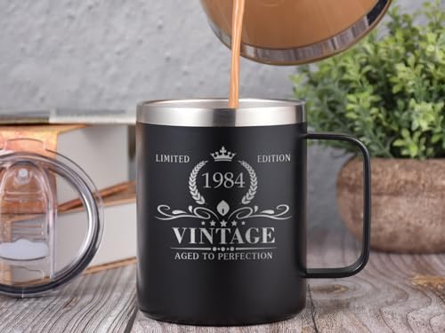 Comprar ahora Triwol taza 1984 cumpleaños y regalo cumpleaños hijo, hermano, cumpleaños 40 regalo