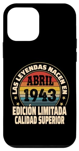 Consigue ahora Carcasa para iPhone 12 mini Edición Limitada Abril Navidad 1943 - Cumpleaños 81 Años Rebajas 2024 | regaloscumple.com