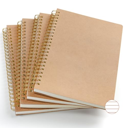 Consigue ahora VEESUN Cuaderno A5 Rayado Espiral: Pack 4 Libretas Bonitas Tapa Kraft Blanda Bloc notas 160 Páginas Diario Viaje Cuaderno Notas Pequeña Libreta para BlackFriday Escolar Escribir Professor Rebajas 2024 | regaloscumple.com