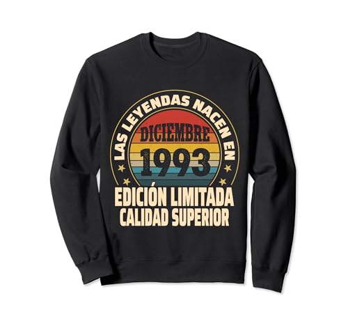 Comprar Edición Limitada Diciembre 1993 - Cumpleaños 31 Navidad Años Sudadera Top Precio 2024 | regaloscumple.com