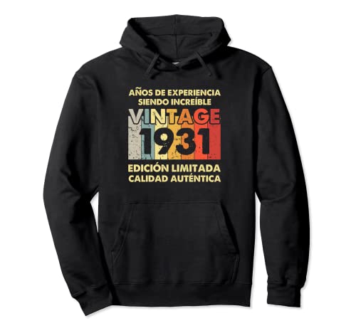 Consigue ahora Navidad Vintage 1931 Años Cumpleaños Hombre Mujer Nacido En 1931 Sudadera con Capucha Rebajas 2025 | regaloscumple.com