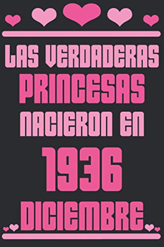 Consigue ahora Las Verdaderas Princesas Nacieron en 1936 Diciembre: Regalo Navidad cumpleaños 84 años para mujeres cuaderno forrado cuaderno cumpleaños regalo ... niñas tía novia 6 * 9 pulgadas 120 pagina Ofertas 2024 | regaloscumple.com