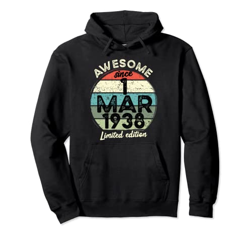 Consigue ahora Camiseta cumpleaños 85 años 1 marzo 1938 85 cumpleaños Sudadera con Navidad Capucha Ofertas 2025 | regaloscumple.com