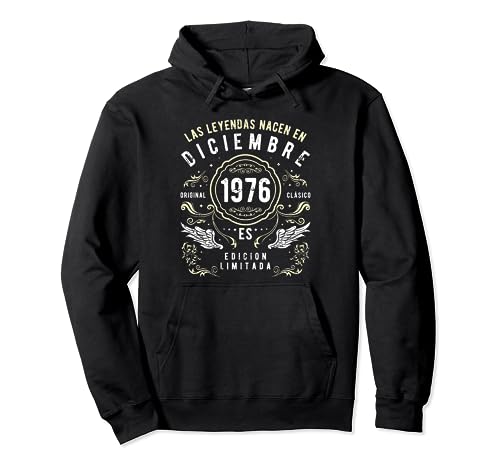 Consigue ahora Las Leyendas Nacen En Promoción Diciembre 1976 Sudadera con Capucha Ofertas 2024 | regaloscumple.com