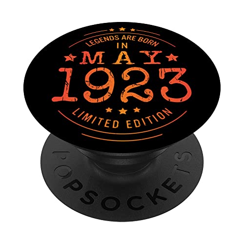 Comprar Cumpleaños Mayo 1923 BlackFriday Edición Limitada Regalo Legend May PopSockets PopGrip Intercambiable Rebajas 2024 | regaloscumple.com