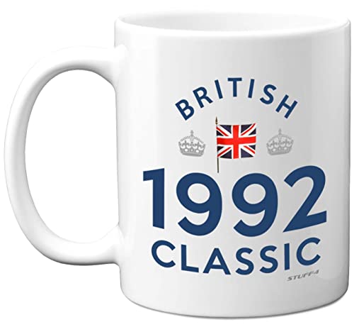Consigue ahora Stuff4 Regalos Navidad cumpleaños número 31 para mujeres y hombres taza café clásica británica 1992 taza mejor amigo para regalos cumpleaños Navidad recuerdo 31 cumpleaños para él y Ofertas 2024 | regaloscumple.com
