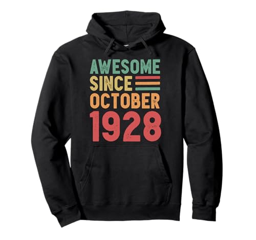 Comprar Impresionante regalo 100 cumpleaños Ideas para regalar desde octubre 1928 Sudadera con Capucha Ofertas 2024 | regaloscumple.com