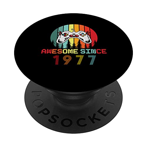 Comprar Impresionante Desde 1977 Cumpleaños 1977 Vintage 1977 Año PopSockets Promoción PopGrip Intercambiable Rebajas 2025 | regaloscumple.com