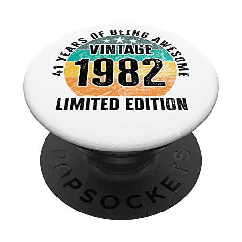 Comprar 41 cumpleaños Año nacimiento 1982 Edición limitada Navidad PopSockets PopGrip Intercambiable Ofertas 2025 | regaloscumple.com