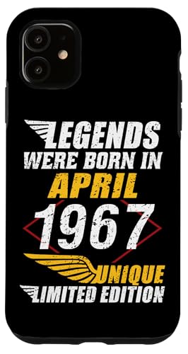 Consigue ahora Carcasa para iPhone 11 Cumpleaños Abril 1967 Edición Limitada Regalo April Catálogo Top Precio 2025 | regaloscumple.com