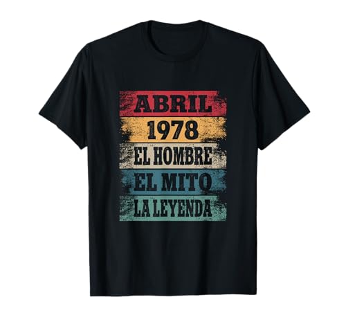 Consigue ahora Hombre 44 Cumpleaños Regalo Años Divertido Cumpleaños Decoración Abril 1978 Camiseta Rebajas 2024 | regaloscumple.com