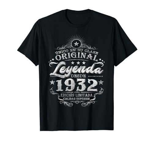 Comprar Leyenda Desde 1932 Promoción Cumpleaños 92 Años Camiseta Top Precio 2025 | regaloscumple.com