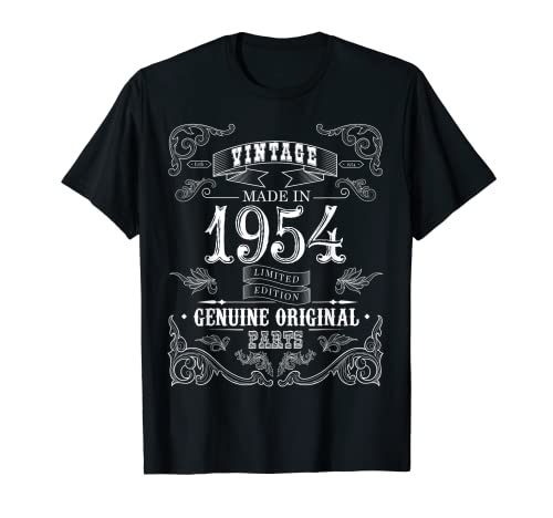 Comprar Regalo Catálogo cumpleaños vintage hecho en 1954 regalo 69 años Camiseta Top Precio 2024 | regaloscumple.com