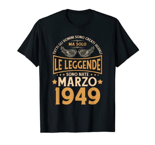 Comprar Cumpleaños Hombre Regalo Mujer Le Catálogo Leyendas Marzo 1949 Camiseta Rebajas 2024 | regaloscumple.com