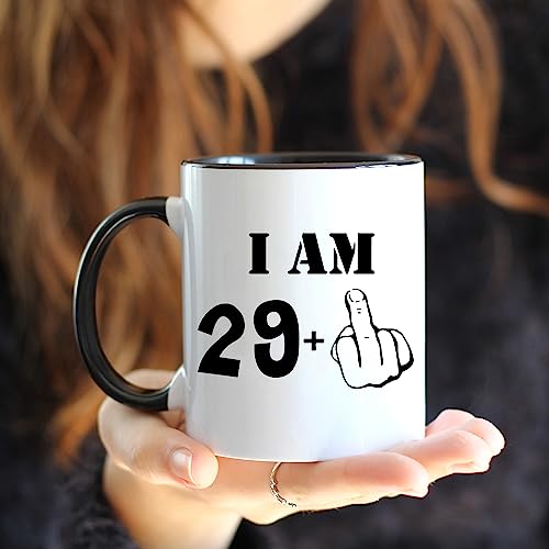 Mejores precios Acen Merchandise Taza divertida de 30 cumpleanos, I am 29 Plus one, Novedad 11 oz taza y caja regalo set te, cafe, oficina, hogar