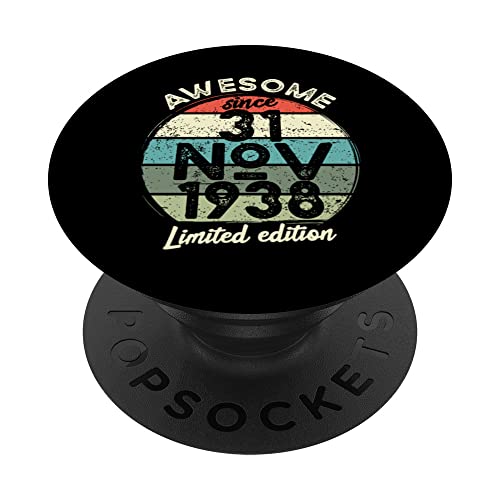 Comprar Camiseta cumpleaños 85 años Promoción 31 noviembre 1938 85 cumpleaños PopSockets PopGrip Intercambiable Top Precio 2025 | regaloscumple.com