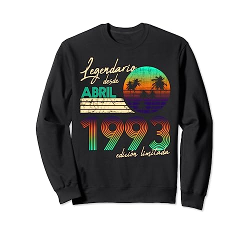 Comprar Cumpleaños Hombre Regalos Legendario Desde Abril 1993 Sudadera BlackFriday Rebajas 2025 | regaloscumple.com
