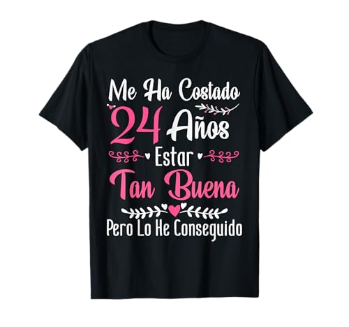 Comprar 24 Cumpleaños Mujer 24 años Hecha Cumpleaños En 2001 Regalos Camiseta Ofertas 2025 | regaloscumple.com