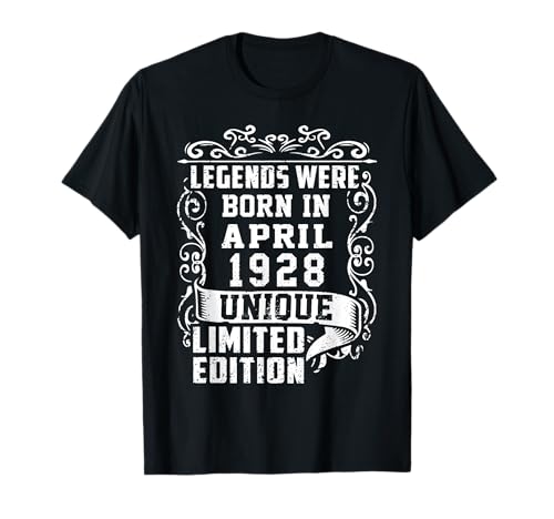 Consigue ahora Navidad Cumpleaños Abril 1928 Edición Limitada Regalo April Camiseta Ofertas 2024 | regaloscumple.com