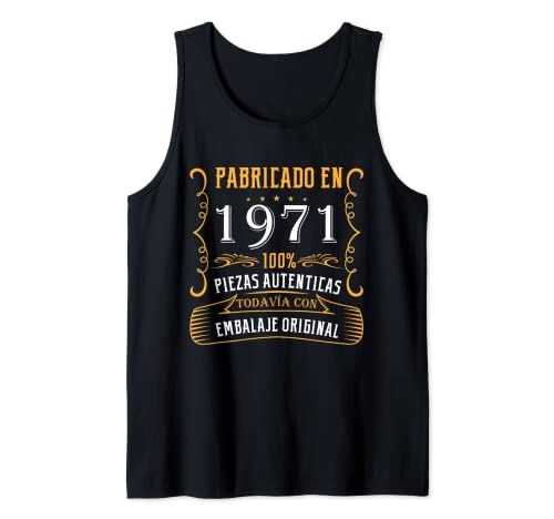 Comprar Fabricado 1971 Años Cumpleaños Hombre Mujer Nacen En Ideas para regalar 1971 Camiseta sin Mangas Rebajas 2025 | regaloscumple.com