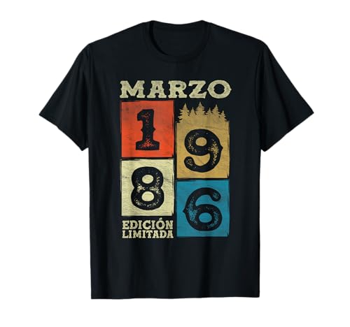 Consigue ahora Marzo 1986 Vintage - 38 Años Cumpleaños Regalo Cumpleaños Hombre Camiseta Top Precio 2024 | regaloscumple.com
